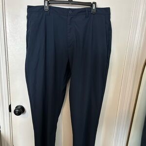 SKYR Tricot Dynasty Slim Fit Pants Mens 38x30 Navy Zip Pockets Moisture Wicking